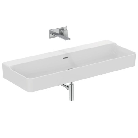 IDEAL STANDARD CONCA LAVABO RECTANGULAIRE 1200X450 MM AVEC DÉBORDEMENT SANS TROUS