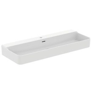 IDEAL STANDARD CONCA LAVABO À POSER RECTANGULAIRE 1200X450 MM AVEC DÉBORDEMENT ET 1 TROU