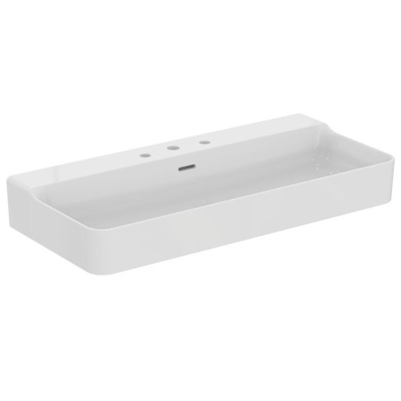 IDEAL STANDARD CONCA LAVABO RECTANGULAIRE 1000X450 MM AVEC DÉBORDEMENT ET 3 TROUS