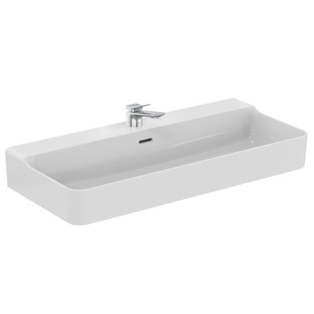 IDEAL STANDARD CONCA LAVABO À POSER RECTANGULAIRE 1000X450 MM AVEC DÉBORDEMENT ET 1 TROU