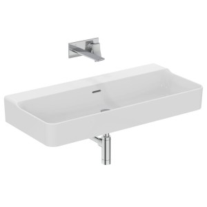 IDEAL STANDARD CONCA LAVABO À POSER RECTANGULAIRE 1000X450 MM AVEC DÉBORDEMENT SANS TROU