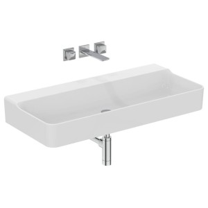 IDEAL STANDARD CONCA LAVABO À POSER RECTANGULAIRE 1000X450 MM SANS DÉBORDEMENT ET SANS TROUS