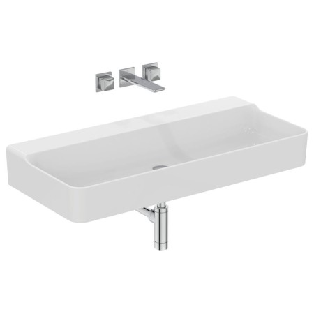 IDEAL STANDARD CONCA LAVABO À POSER RECTANGULAIRE 1000X450 MM SANS DÉBORDEMENT ET SANS TROUS