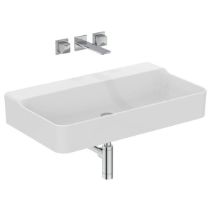 IDEAL STANDARD CONCA LAVABO RECTANGULAIRE 800X450 MM SANS DÉBORDE ET SANS TROU