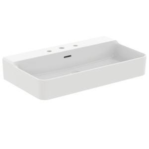IDEAL STANDARD LAVABO CONCA À POSER RECTANGULAIRE 800X450 MM AVEC DÉBORDEMENT ET 3 TROUS