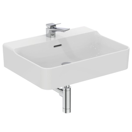 IDEAL STANDARD LAVABO RECTANGULAIRE CONCA 600X450 MM AVEC DÉBORDEMENT ET 1 TROU