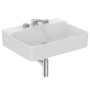 IDEAL STANDARD LAVABO RECTANGULAIRE CONCA 600X450 MM SANS DÉBORDEMENT ET 3 TROUS