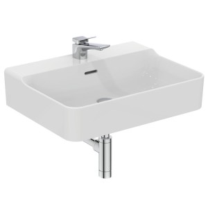 IDEAL STANDARD LAVABO CONCA À POSER RECTANGULAIRE 600X450 MM AVEC DÉBORDEMENT ET 1 TROU