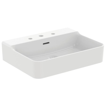 IDEAL STANDARD LAVABO CONCA À POSER RECTANGULAIRE 600X450 MM AVEC DÉBORDEMENT ET 3 TROUS