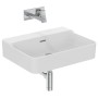 IDEAL STANDARD CONCA LAVABO À POSER RECTANGULAIRE 600X450 MM AVEC DÉBORDEMENT ET SANS TROUS