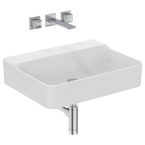 IDEAL STANDARD CONCA LAVABO À POSER RECTANGULAIRE 600X450 MM SANS TROU DE SURCHARGE ET SANS TROUS