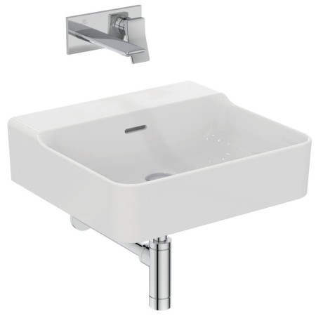 IDEAL STANDARD CONCA LAVABO À POSER RECTANGULAIRE 500X450 MM AVEC DÉBORDEMENT ET SANS TROUS