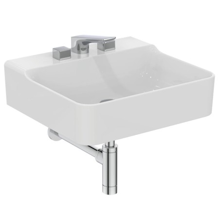 IDEAL STANDARD CONCA LAVABO À POSER RECTANGULAIRE 500X450 MM SANS DÉBORDEMENT ET 3 TROUS