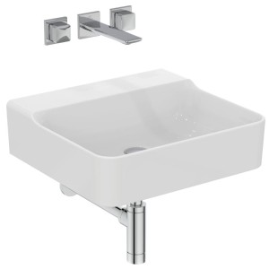 IDEAL STANDARD CONCA LAVABO À POSER RECTANGULAIRE 500X450 MM SANS DÉBORDEMENT ET SANS TROUS