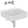 IDEAL STANDARD CONCA LAVABO À POSER RECTANGULAIRE 500X450 MM SANS DÉBORDEMENT ET SANS TROUS