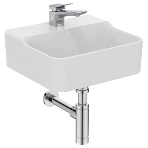 IDEAL STANDARD CONCA LAVAMANI RECTANGULAIRE 400X350 MM SANS DÉBORDEMENT ET 1 TROU