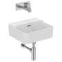 IDEAL STANDARD LAVABO À POSER RECTANGULAIRE 400X350 MM AVEC DÉBORDEMENT ET SANS TROUS