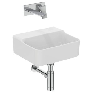 IDEAL STANDARD LAVABO ENCASTRÉ RECTANGULAIRE 400X350 MM SANS DÉBORDEMENT ET SANS TROUS