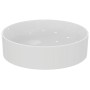 IDEAL STANDARD CONCA LAVABO ROND À POSER 450X450 MM SANS DÉBORDEMENT ET SANS TROUS