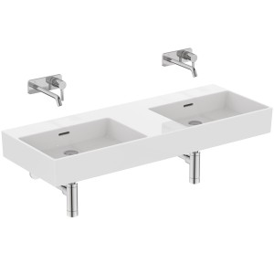 IDEAL STANDARD LAVABO RECTANGULAIRE EXTRA 1200X450 AVEC DÉBORDEMENT ET SANS TROUS
