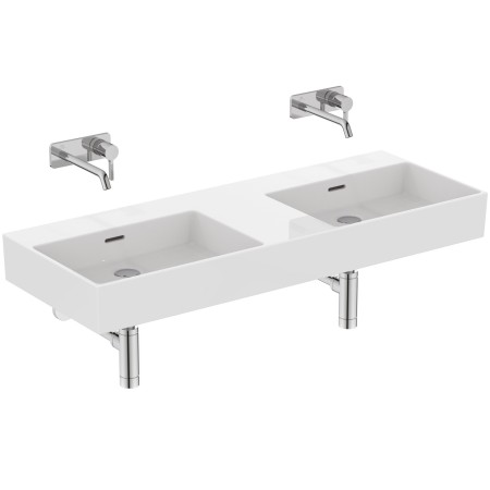 IDEAL STANDARD LAVABO RECTANGULAIRE EXTRA 1200X450 AVEC DÉBORDEMENT ET SANS TROUS
