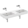 IDEAL STANDARD LAVABO RECTANGULAIRE EXTRA 1200X450 AVEC DÉBORDEMENT ET SANS TROUS