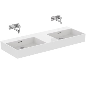 IDEAL STANDARD EXTRA LAVABO À POSER RECTANGULAIRE 1200X450 AVEC DÉBORDEMENT ET SANS TROUS