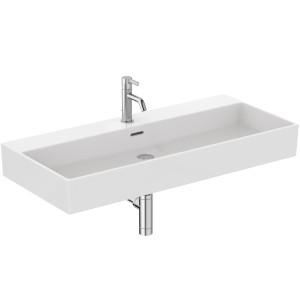 IDEAL STANDARD LAVABO RECTANGULAIRE EXTRA 1000X450 AVEC DÉBORDEMENT ET 1 TROU