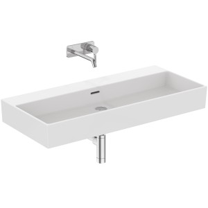 IDEAL STANDARD LAVABO RECTANGULAIRE EXTRA 1000X450 AVEC DÉBORDEMENT ET SANS TROUS