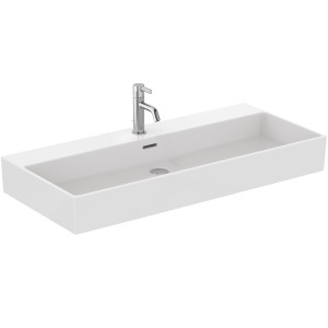 IDEAL STANDARD LAVABO EXTRA À POSER RECTANGULAIRE 1000X450 AVEC DÉBORDEMENT ET 1 TROU