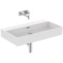 IDEAL STANDARD LAVABO RECTANGULAIRE EXTRA 800X450 AVEC DÉBORDEMENT ET SANS TROUS