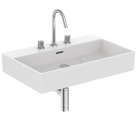 IDEAL STANDARD LAVABO RECTANGULAIRE EXTRA 700X450 AVEC DÉBORDEMENT ET 3 TROUS