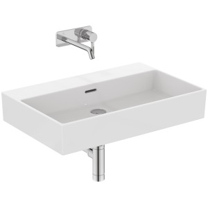 IDEAL STANDARD LAVABO RECTANGULAIRE EXTRA 700X450 AVEC DÉBORDEMENT ET SANS TROUS