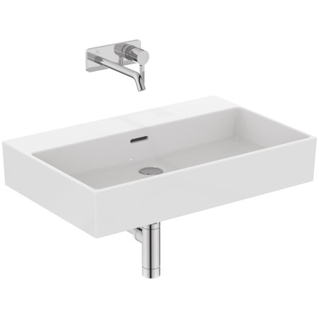 IDEAL STANDARD LAVABO RECTANGULAIRE EXTRA 700X450 AVEC DÉBORDEMENT ET SANS TROUS