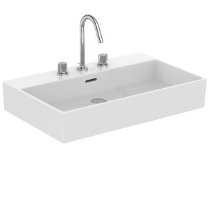 IDEAL STANDARD LAVABO À POSER RECTANGULAIRE 700X450 AVEC DÉBORDEMENT ET 3 TROUS