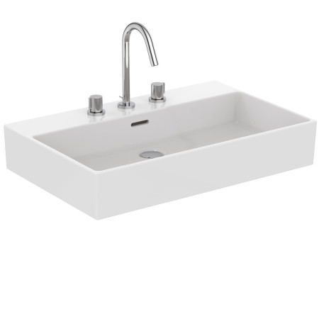 IDEAL STANDARD LAVABO À POSER RECTANGULAIRE 700X450 AVEC DÉBORDEMENT ET 3 TROUS