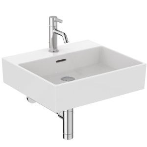 IDEAL STANDARD LAVABO RECTANGULAIRE EXTRA 500X450 AVEC DÉBORDEMENT ET 1 TROU
