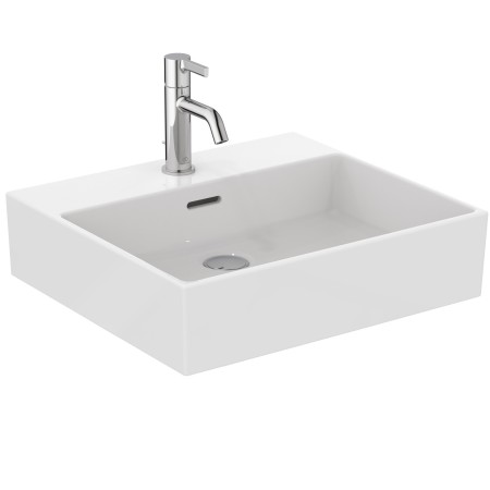 IDEAL STANDARD LAVABO RECTANGULAIRE À POSER EXTRA 500X450 AVEC DÉBORDEMENT ET 1 TROU
