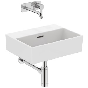IDEAL STANDARD LAVABO RECTANGULAIRE EXTRA 450X350 AVEC DÉBORDEMENT ET SANS TROUS