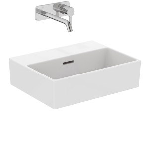IDEAL STANDARD EXTRA LAVAMANI À POSER RECTANGULAIRE 450X350 AVEC DÉBORDEMENT ET SANS TROUS