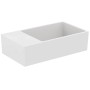 IDEAL STANDARD EXTRA LAVAMANI ASIMMETRIQUE 450X250 AVEC DÉBORDEMENT ET SANS TROUS, VERSION GAUCHE