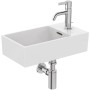 IDEAL STANDARD LAVABO ASYMÉTRIQUE EXTRA 450X250 AVEC DÉBORDEMENT ET 1 TROU VERSION DROITE
