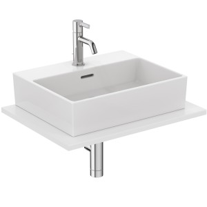 IDEAL STANDARD LAVABO À ENCASTRER EXTRA 500X400 AVEC DÉBORDEMENT ET 1 TROU POUR ROBINETTERIE