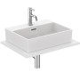 IDEAL STANDARD LAVABO À ENCASTRER EXTRA 500X400 AVEC DÉBORDEMENT ET 1 TROU POUR ROBINETTERIE