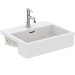 IDEAL STANDARD LAVABO EXTRA À ENCASTRER 500X420 AVEC DÉBORDEMENT ET 1 TROU POUR ROBINETTERIE
