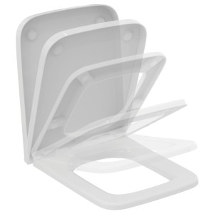 IDEAL STANDARD BLEND CUBE SIEGE À FERMETURE LENTE BLANC BRILLANT