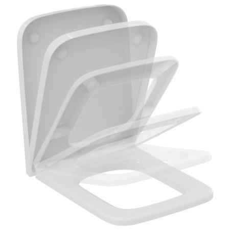IDEAL STANDARD BLEND CUBE SIEGE À FERMETURE LENTE BLANC BRILLANT