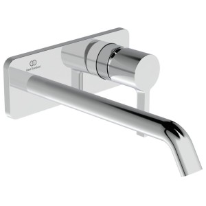 IDEAL STANDARD JOY ROBINET DE LAVABO MONOCOMMANDE MURAL AVEC PLATEAU RECTANGULAIRE ET BEC DE 220MM