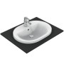 IDEAL STANDARD CONNECT - LAVABO 620 MM À ENCASTRER AVEC TROU POUR ROBINETTERIE ET DÉBORDEMENT