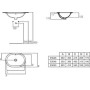IDEAL STANDARD CONNECT - LAVABO 620 MM ENCASTRÉ SOUS PLAN AVEC DÉBORDEMENT